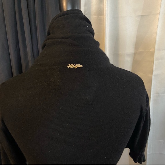 Wildfox White Label London Black Sweater Top Soft S Angora Rabbit Hair - Picture 9 of 12